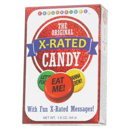 Original X-Rated Candy 1.6oz Box: Naughty Delights for Adults - BrandName Candy with Playful Messages for Sweet Indulgence - Perfect for Couples and Parties - Spicy Pleasure in a Variety of Colors