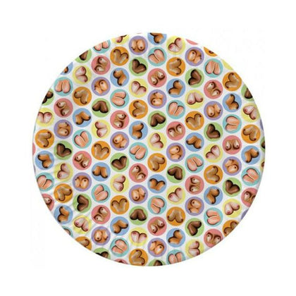 Candyprints Mini Boob Plates - Pack of 8, 7-Inch Fun Party Plates for Adults