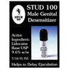 Stud 100 Male Genital Desensitizer Spray - Intense Pleasure for Prolonged Intimacy - Model X3 - Men - Enhanced Sensation - Clear - Adult Naughty Store