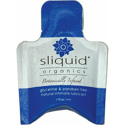 Sliquid Organics Natural Intimate Lubricant - Enhanced Sensation, .17 oz Pillow - Adult Naughty Store