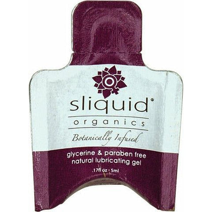 Sliquid Organics Natural Gel Lubricating Gel - .17 oz Pillow Pack - Adult Naughty Store