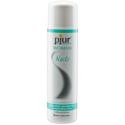 pjur Woman Nude Water-Based Personal Lubricant 100 ml - Premium Quality for Delicate and Sensitive Skin - Odorless, Tasteless, Preservative-Free, Glycerine-Free, and Paraben-Free - Non-Sticky Formula - Enhance Intimacy and Comfort