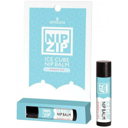 Sensuva Nip Zip Ice Cube Nip Balm - The Ultimate Nipple Pleasure Enhancer for Both Men and Women - Intensify Sensations and Perk Up with Strawberry Mint Flavor - Adult Naughty Store