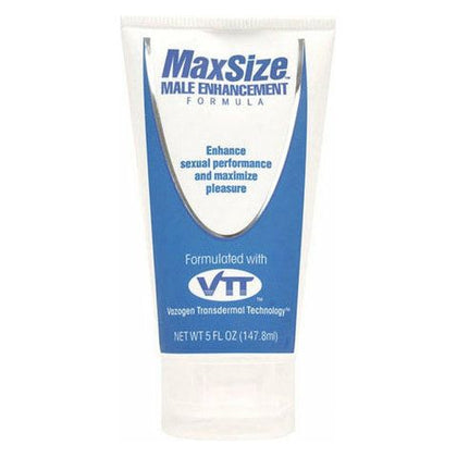 MaxSize Male Enhancement Cream 5oz - Enhance Pleasure and Performance with VTT Technology
