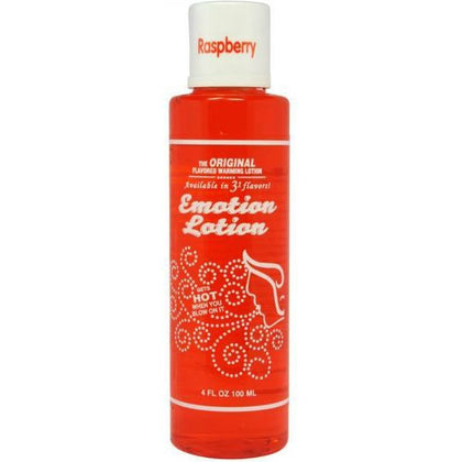 Emotion Lotion - Raspberry Flavored Water-Based Warming Lotion for Intimate Pleasure - Model ELM-003 - Female - Designed for Sensual Massage and Foreplay - Vibrant Pink