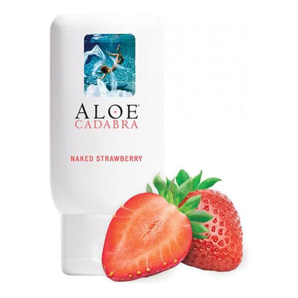 Aloe Cadabra Organic Lubricant - 2.5 Oz Bottle Naked Strawberry - Adult Naughty Store