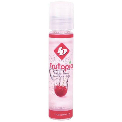 ID Frutopia Natural Lubricant - Cherry Flavored Water-Based Vegan Lube for Pure Pleasure - 1oz Bottle - Adult Naughty Store