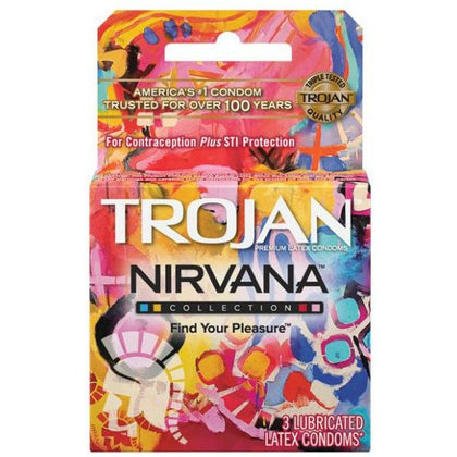 Trojan Nirvana Condom - Pack Of 3: The Ultimate Pleasure Experience for Couples