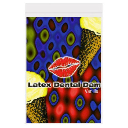 Trustex Latex Dental Dam - Vanilla Flavored Oral Sex Condom for Ultimate Protection and Pleasure - Model: DD-1001 - Unisex - Enhances Oral Pleasure - Creamy White