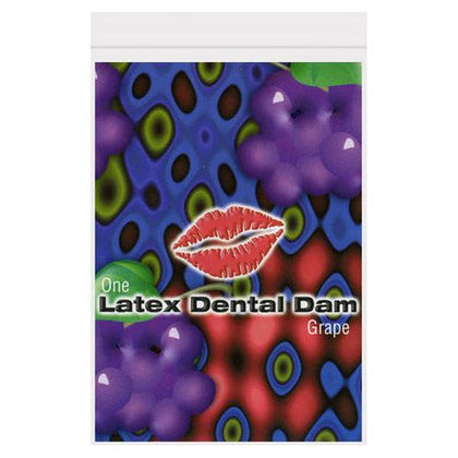 Introducing the SensaSafe Latex Dental Dam - The Ultimate Grape Flavored Oral Sex Protection for All Genders and Pleasure Zones!