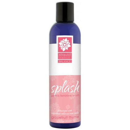 Sliquid Splash Grapefruit Thyme Feminine Wash 8.5oz

Introducing the Sliquid Splash Grapefruit Thyme Feminine Wash 8.5oz - The Ultimate pH-Balanced Cleansing Solution for Women's Intimate Hea - Adult Naughty Store