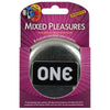 Global Ethics One Next Generation Mixed Pleasures Condoms - Box of 3: Vibrant Designs, Glow-in-the-Dark, Super Sensitive, Silver Tin, Silicone Lubricant, HIV Outreach Funding - Adult Naughty Store