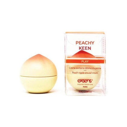 Exsens Of Paris Nipple Cream - Peachy Keen Arousal Cream for Nipples - Vegan, Paraben-Free, Hydrating Formula - Intense Tingling Sensation - 8 ml - Peach