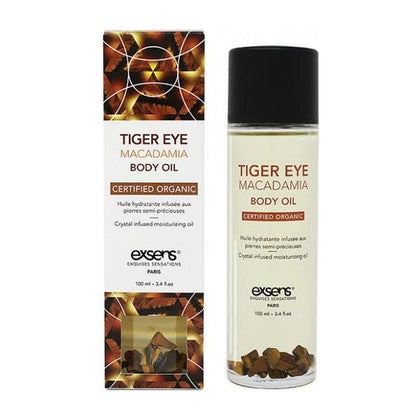 Exsens Organic Body Oil W-stones - Tiger Eye Macadamia 100 Ml