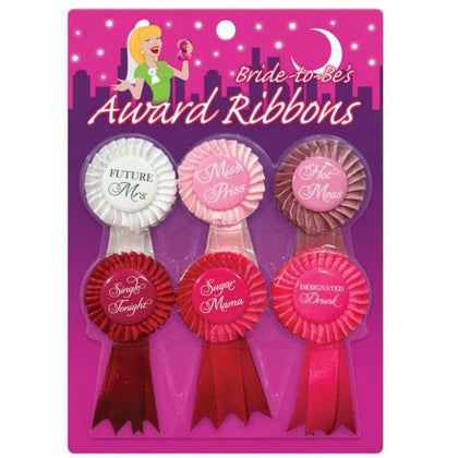 Party Princess Bride To Be Award Ribbons 6 Pack - Fun and Colorful Adhesive Ribbons for Bachelorette Parties and Bridal Showers - Adult Naughty Store