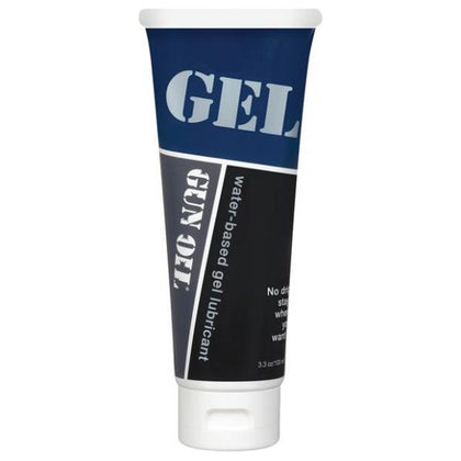 Gun Oil H2O Gel Lubricant 3.3oz Tube - Premium Water-Based Gel Lubricant for Intimate Pleasure, Model H2O, Gender-Inclusive, Perfect for Vaginal and Anal Play, Clear - Adult Naughty Store