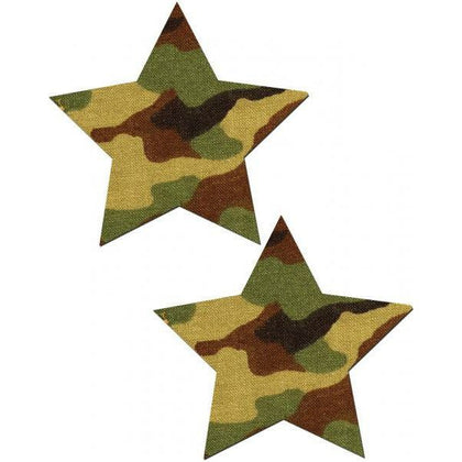Camo Star Pastease O-S - Waterproof Swimwear Nipple Covers for Sheer Tops - Reusable Lingerie Accessories for Fun Tan Lines - Unisex - Enhance Sensual Pleasure - One Size