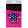 Pastease Glitter Patriotic Star Red Blue O-S - Sparkling Stars and Stripes Glitter Nipple Pasties for Women - Model: Patriotic Star - One Size - Enhance Your Sensual Appeal and Celebrate in S - Adult Naughty Store