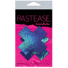 Pastease Liquid Spectrum Blue Cross Nipple Pasties - Sensual Pleasure Enhancing Lingerie for Women - Model LS-BCNP-O-S - 3