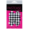 Pastease Checker Cross X Black White Pasties O-S: Sensual Lingerie - Checker Cross Nipple Pasties (Model: Checker Cross X) - Unisex - Intimate Pleasurewear - One Size - Adult Naughty Store