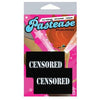 Pastease Censored Bar Black Pasties O-S: Waterproof Swimwear Nipple Covers for Sheer Tops - Model X1, Unisex, Sensual Pleasure, One Size