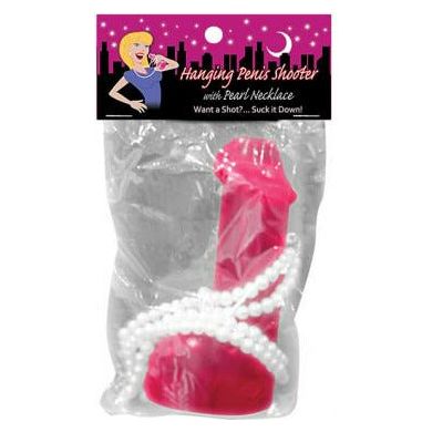 Kheper Games Hanging Penis Shooter with Pearl Necklace - Pleasure Pearl Pleaser - Model P3.5 - Unisex - Intimate Pleasure - Assorted Colors