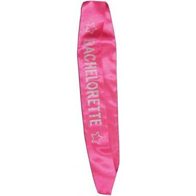 OMG International Bachelorette Sash with Crystals - Hot Pink: The Ultimate Seductive Accessory for a Memorable Bachelorette Party!