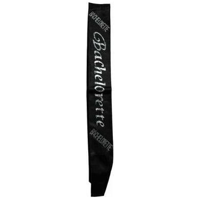 Introducing the Elegant Affairs Bachelorette Non-Flashing Sash - Black: A Sophisticated Celebration Accessory for the Bride-to-Be