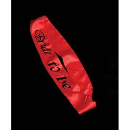 Flashing Red Bride to Be Sash with Black Lettering - The Ultimate Bachelorette Party Accessory