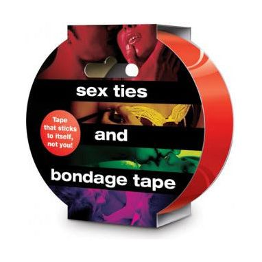 Introducing the Sensual Pleasure™ Sex Ties and Bondage Tape - Model STBT-2000 - Unisex Restraint Play for Endless Pleasure - Red