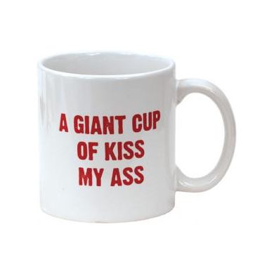 Island Dogs Attitude Mug - A Giant Cup of Kiss My Ass - 22 oz
