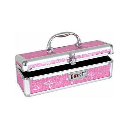 Introducing the SensaLock Pink Lockable Vibrator Case - Model SLV-2012XBIZ!