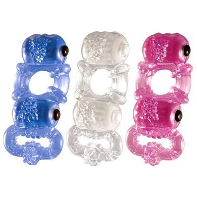 Introducing the Screaming O Tri O Triple Ring Assorted Color - The Ultimate Triple-Action Pleasure Enhancer for Couples
