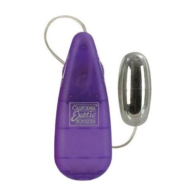 Introducing the SensaTease Teardrop Bullet Vibrator - Model ST-5000: A Powerful Pleasure Companion for All Genders, Designed for Intense Stimulation in a Mesmerizing Purple Hue - Adult Naughty Store