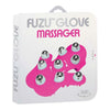 Deeva Fuzu Glove Massager Neon Pink - Ultimate Handheld Pleasure for All Genders and Intense Muscle Relief - Adult Naughty Store