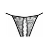 Allure Lingerie Adore Collection: Enchanted Belle Lace Panty - Black, O-S (Size: Waist 26