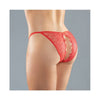 Allure Lingerie Adore Collection: Enchanted Belle Lace Panty - Red, O-s - Adult Naughty Store