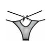 Allure Lingerie Adore Collection Sheer Naughty Vanilla Panty Black O-S Women's Low Waist Lace Underwear, Model AVP-001, Sensual Intimate Apparel, Size 26-30 Waist, 28.5-32.5 Low Waist, 36-40  - Adult Naughty Store