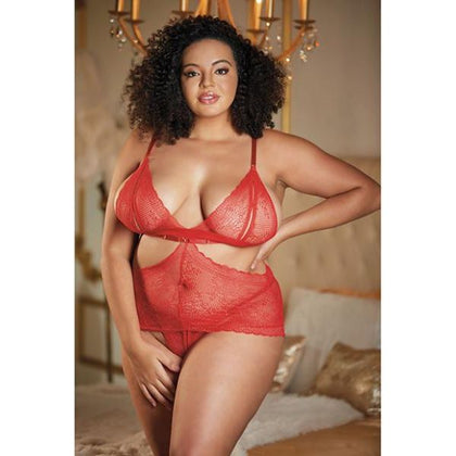 Allure Lace Peek A Boo Chemise & Ouverte G-string Red Qn

Introducing the Allure Lace Peek A Boo Chemise & Ouverte G-string Red Qn: Sensual Lingerie Set for Women - Model AL-CPB-RED-QN - Adult Naughty Store