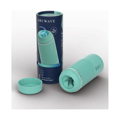 Arcwave Pow Stroker - Manual Suction Control, CleanTech Silicone Sleeve, Dual Entry - Mint