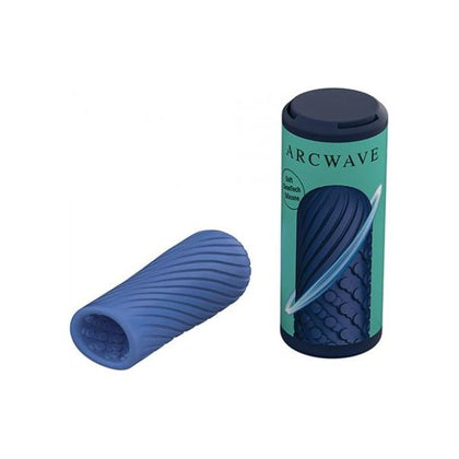 Arcwave Ghost Pocket Stroker - Reversible Textured Silicone Male Masturbator - Model G-500 - For Men - Intense Pleasure - Blue