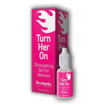 Sextopia Turn Her On Women Stimulating Gel - Model A1 - Clitoral Stimulation Gel - For Her - Enhances Clitoral Sensation - Pink