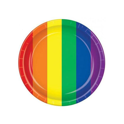 Introducing the Vibrant Pleasures Pride Plates - Rainbow Pack Of 8: A Celebration of Colorful Ecstasy!