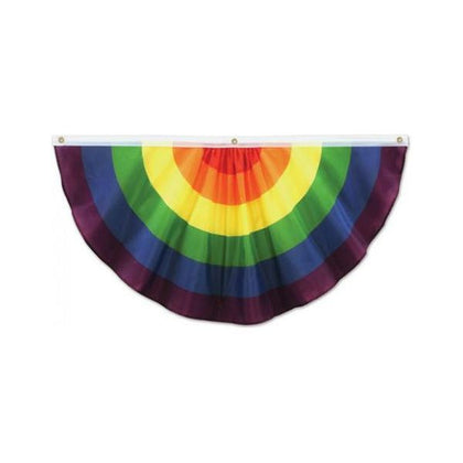 Beistle Creations Rainbow Fabric Bunting - 4 Feet Wide: Vibrant Pride Event Decoration - Adult Naughty Store