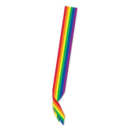 Rainbow Pride Satin Sash - 6ft Long LGBTQ+ Parade Accessory - Adult Naughty Store