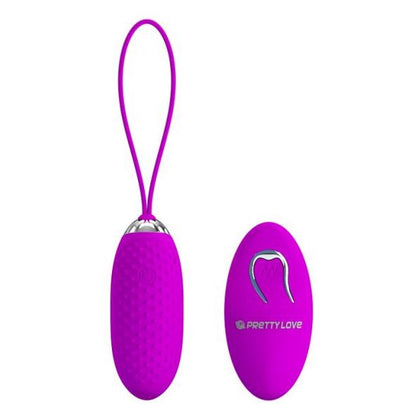 Pretty Love Joanna Purple Bullet Vibrator - Rechargeable Egg Vibrator with Pleasure Nubs, 12 Vibration Functions, Wireless Remote Control, Silicone and ABS Plastic Materials, Model No. PL-JOA - Adult Naughty Store