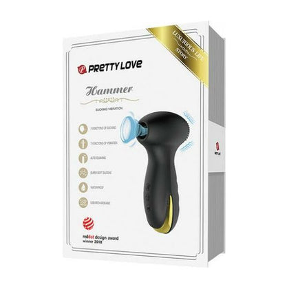 Pretty Love Hammer Sucking & Vibrating - Black & Gold
Luxury Series Silicone USB Rechargeable Hammer Sucking & Vibrating Sex Toy - Model PL-1234 - For Intense Pleasure - Black & Gold