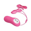 Romantic Wave Electro Shock Vibrating Nipple Clamps Pink