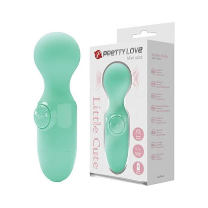 Pretty Love Wonder Mini Stick - Mint Green: Powerful Multi-Speed Vibrating Silicone Wand for Forced Orgasm Play - Model WL-MS01 - Unisex - Clitoral and Nipple Stimulation