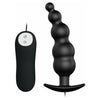 Pretty Love Vibrating Bead Butt Plug - Model X1 - Unisex Anal Pleasure - Black - Adult Naughty Store